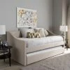 New 😀 Baxton Studio Kallikrates Modern Daybed With Trundle Bed White ✨