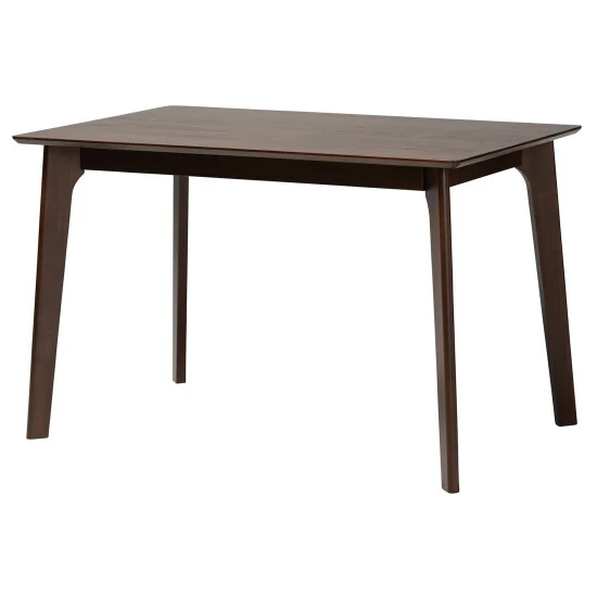 Discount π Baxton Studio Cleo Mid-Century Modern Faux Leather And Dark Brown Finished Wood Dining Set Espresso, Dark Brown π - Image 4