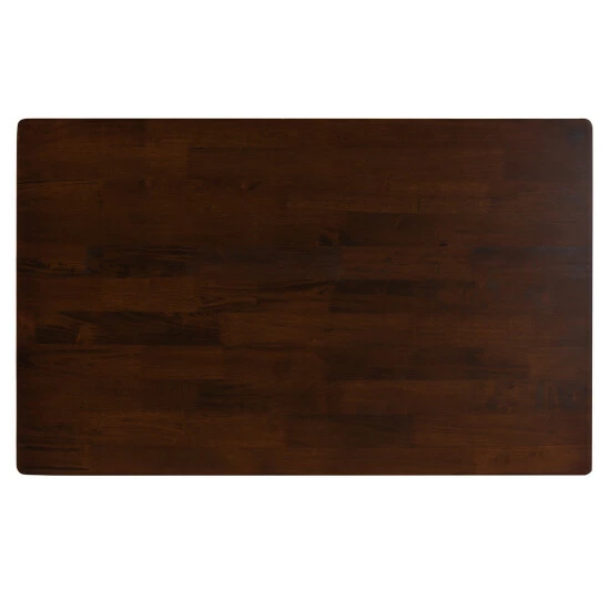 Discount π Baxton Studio Cleo Mid-Century Modern Faux Leather And Dark Brown Finished Wood Dining Set Espresso, Dark Brown π - Image 5