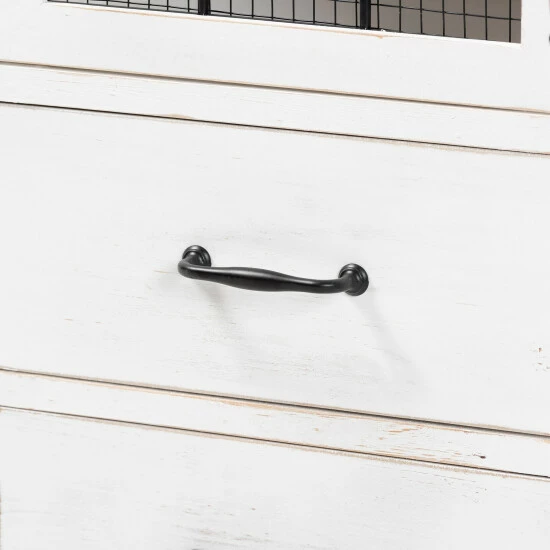 Hot Sale ๐ Baxton Studio Faron Traditional Farmhouse White And OakWood 2-Drawer Storage Cabinet ๐ - Image 7