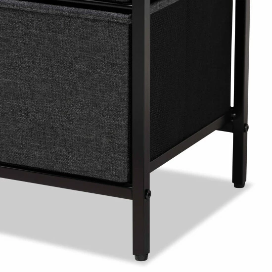 Cheap ๐ฅ Baxton Studio Hakan Modern Industrial 4-Drawer Storage Cabinet In Walnut Brown/Grey โ๏ธ - Image 7