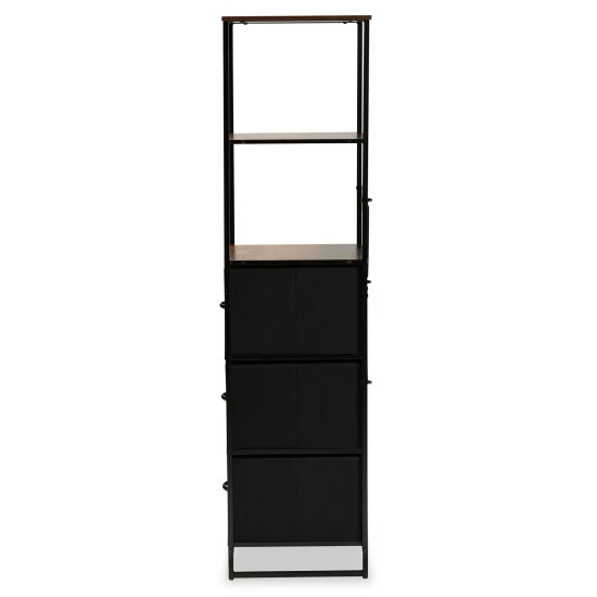 Flash Sale ๐ Baxton Studio Hakan Modern Industrial 3-Drawer Wood Storage Cabinet-Walnut Brown โ๏ธ - Image 5