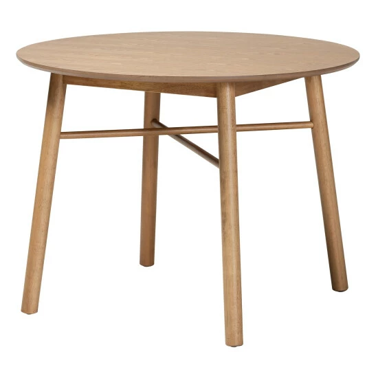 Best deal 😍 Baxton Studio Denmark Mid-Century Modern Black Fabric And French Oak Brown Finished Rubberwood 5-Piece Dining Set ✔️ - Image 4