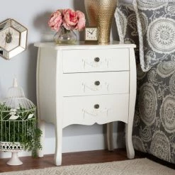 Cheapest ❤️ Baxton Studio Eliya Traditional White Finished Wood Storage Cabinet-3DW 😀