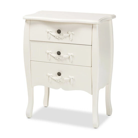 Cheapest โค๏ธ Baxton Studio Eliya Traditional White Finished Wood Storage Cabinet-3DW ๐ - Image 2
