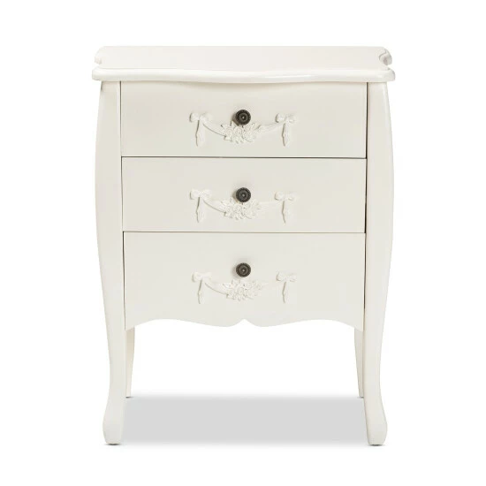 Cheapest โค๏ธ Baxton Studio Eliya Traditional White Finished Wood Storage Cabinet-3DW ๐ - Image 4
