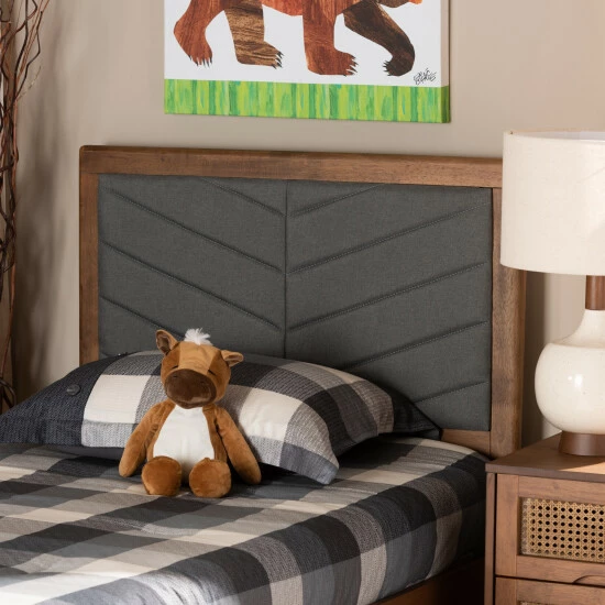 Discount ๐ Baxton Studio Iden Modern And Contemporary Fabric And Wood Headboard-Twin ๐