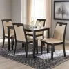 Flash Sale 💯 Contemporary Beige Faux Leather 5-Piece Dining Set By Baxton Studio 😍