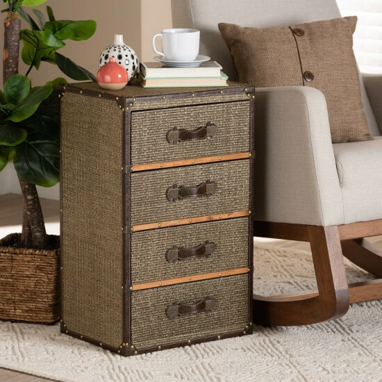 Discount ๐ Baxton Studio Owen Mid-Century Modern 4-Drawer Accent Storage Cabinet In Brown ๐ - Image 8