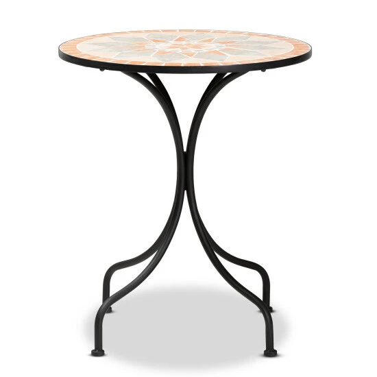 Cheap 👍 Baxton Studio Talise Modern Colored Ceramic Tile & Black Metal Outdoor Dining Table ✔️ - Image 3