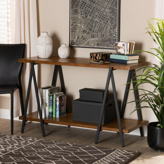 Best Sale ๐ Baxton Studio Britton Rustic Industrial Console Table ๐