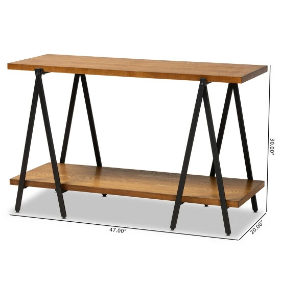 Best Sale ๐ Baxton Studio Britton Rustic Industrial Console Table ๐ - Image 8